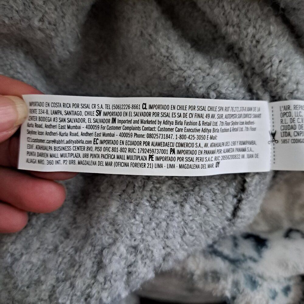 Forever 21 Quarter Zip Collared Sweater Gray Small wool blend - Picture 5 of 8